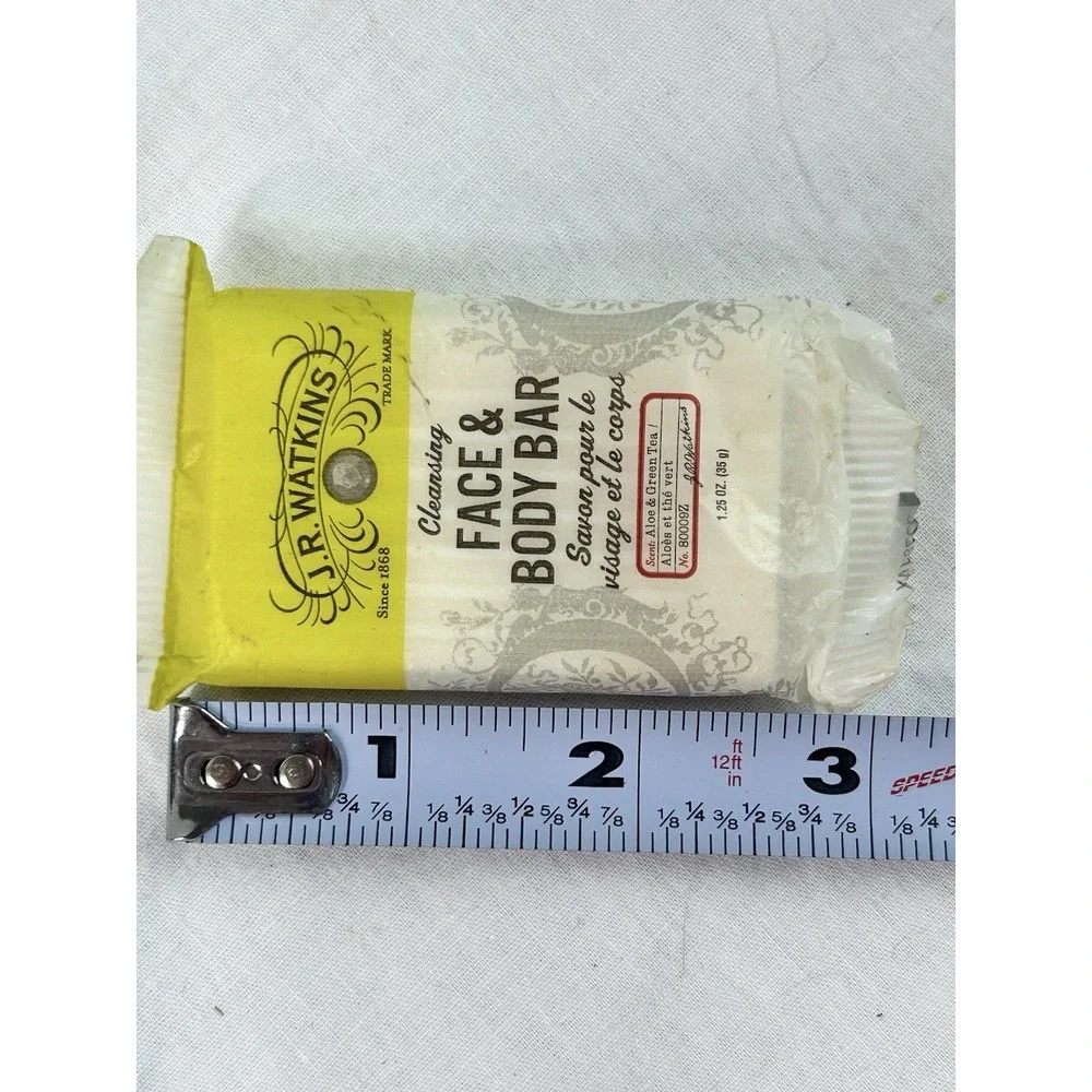 2 JR Watkins Travel Size Lotion Face Body Bar Aloe & Green Tea Soap